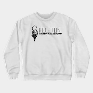 Retro Skeleton Lettering Design Crewneck Sweatshirt